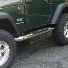 Load image into Gallery viewer, Rugged Ridge 4-In Round Side Steps SS 07-18 Jeep Wrangler JK