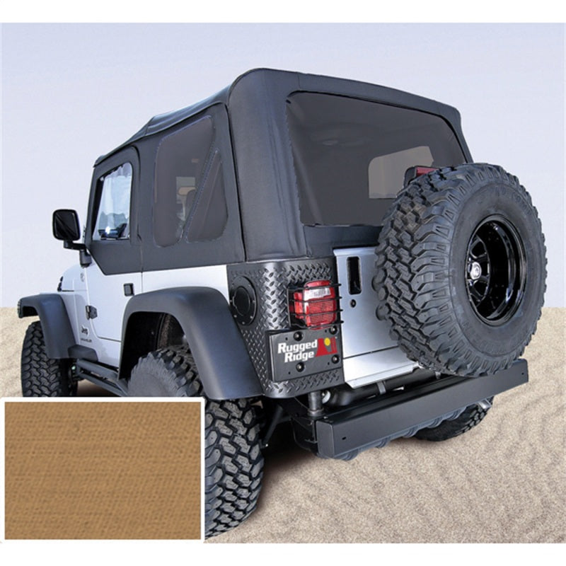 Rugged Ridge Soft Top Spice Tinted Windows 97-02 Jeep Wrangler TJ