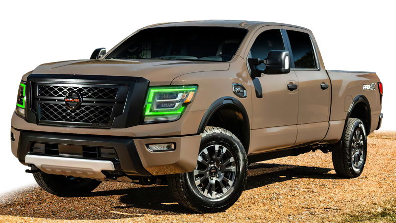 Oracle 21-22 Nissan Titan RGB+W Headlight DRL Upgrade - ColorSHIFT w/o Controller SEE WARRANTY