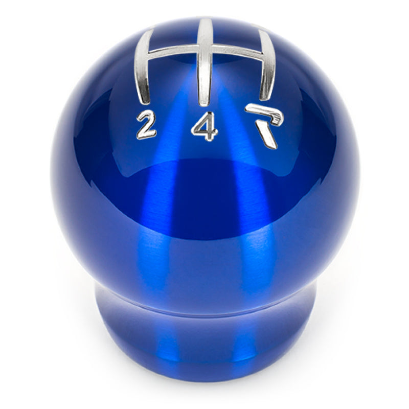 Raceseng Contour Shift Knob (Gate 4 Engraving) Mini R50 / R52 / R53 Adapter - Blue Translucent