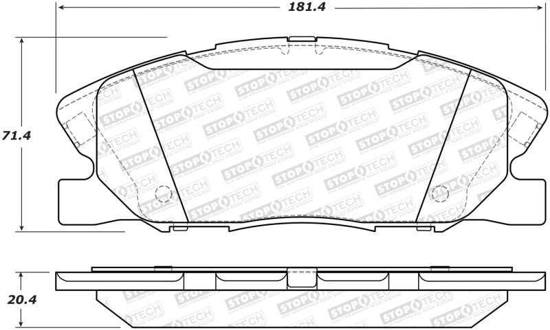 StopTech Sport Brake Pads w/Shims and Hardware - Front