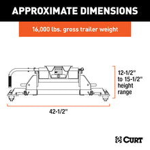 Load image into Gallery viewer, Curt E16 5th Wheel Hitch w/Ram Puck System Legs