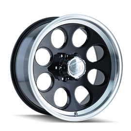 ION Type 171 18x9 / 8x165.1 BP / 0mm Offset / 130.8mm Hub Black/Machined Wheel