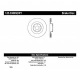 Stoptech 05-10 Audi A8 Quattro Premium High-Carbon Cryo Front Brake Rotor