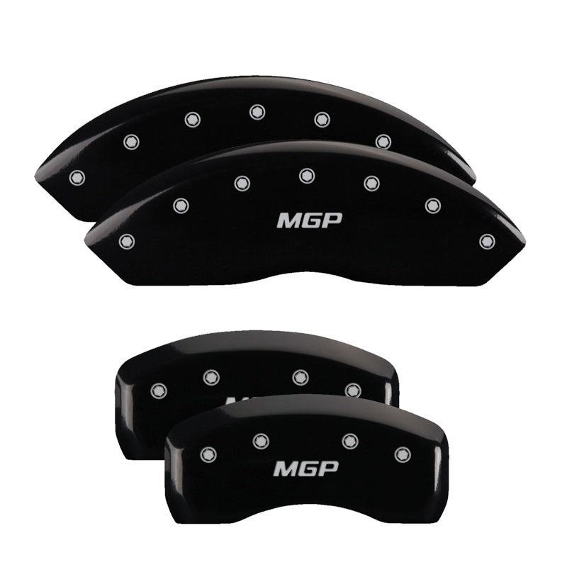 MGP 4 Caliper Covers Engraved Front Buick Engraved Rear Buick Shield Black finish silver ch