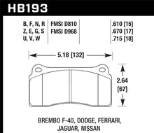 Load image into Gallery viewer, Hawk 2003-2006 Dodge Viper SRT-10 HPS 5.0 Front Brake Pads