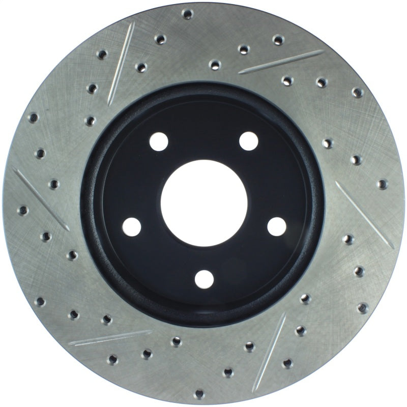 StopTech 99-04 Jeep Grand Cherokee Front Left Slotted & Drilled Rotor