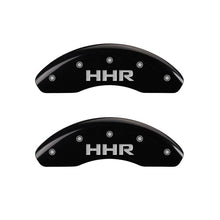 Load image into Gallery viewer, MGP Front set 2 Caliper Covers Engraved Front HHR Black finish silver ch