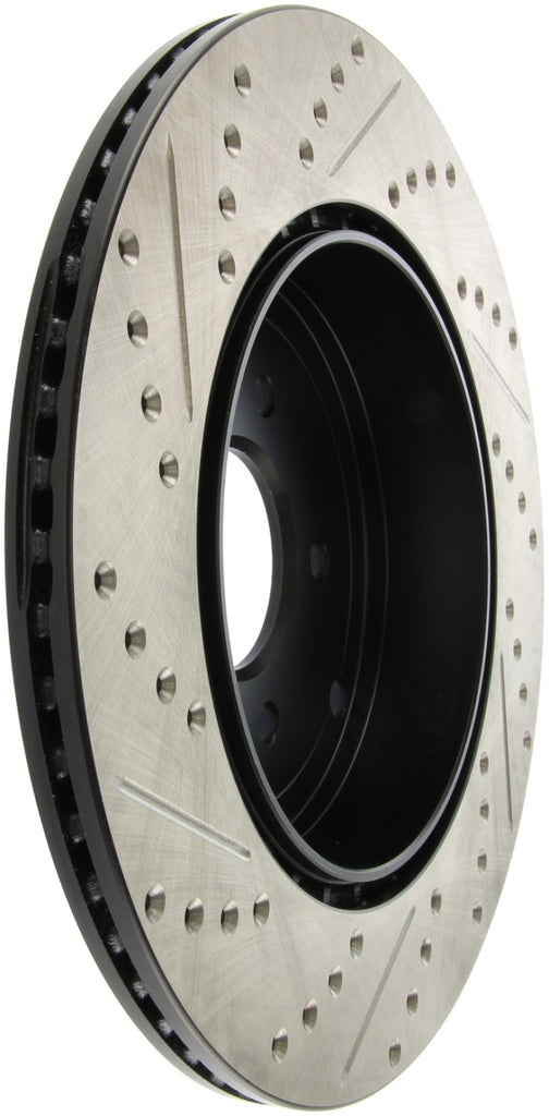 StopTech 07-09 Mazda CX-9 Left Rear Slotted & Drilled Rotors