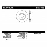 Stoptech 98-03 Jaguar XJ8 Front Premium High Carbon CRYO-STOP Rotor