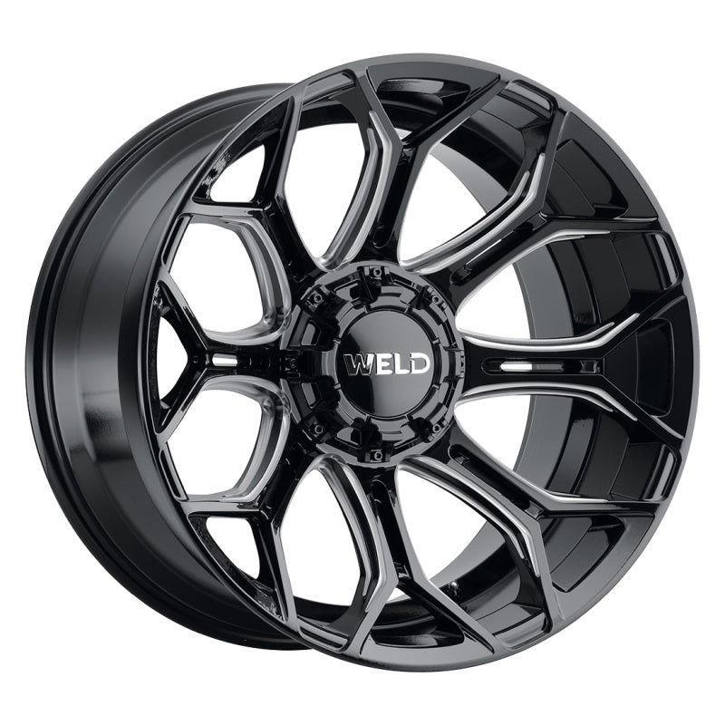 Weld Off-Road W111 24X14 Gradient 8X170 ET-70 BS4.75 Gloss Black MIL 125.1