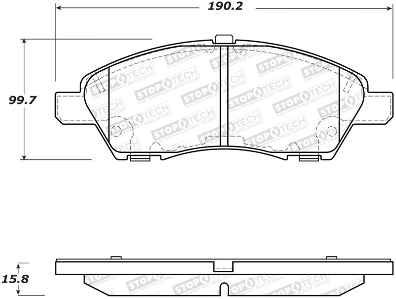 StopTech Street Brake Pads - Front