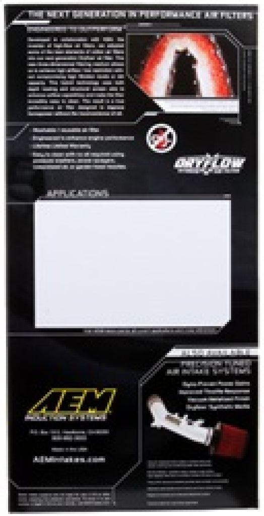 AEM 02-10 VW Touareg, 02-09 Porsche Cayenne Panel Filter - GTR Auto
