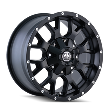 Load image into Gallery viewer, Mayhem 8015 Warrior 18x9 / 6x120 BP / 18mm Offset / 78.1mm Hub Matte Black Wheel