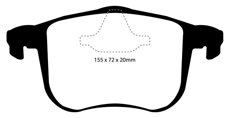 EBC 06-11 Saab 9-3 2.0 Turbo (Aero) Ultimax2 Front Brake Pads