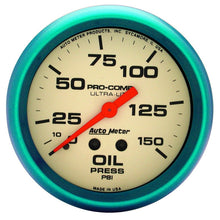 Load image into Gallery viewer, Autometer Ultra-Nite 66.7mm 0-150 PSI Mechanical Oil Pressure Gauge