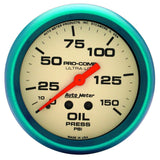 Autometer Ultra-Nite 66.7mm 0-150 PSI Mechanical Oil Pressure Gauge