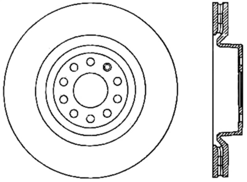 StopTech Slotted & Drilled Sport Brake Rotor