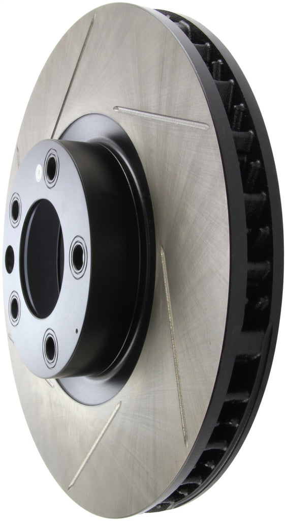 StopTech 11-14 Porsche Cayenne / 11-15 VW Touareg Front Right Slotted Sport Brake Rotor
