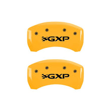 Load image into Gallery viewer, MGP 4 Caliper Covers Engraved Front Pontiac Rear Gxp Yellow Finish Black Char 2007 Pontiac Solstice