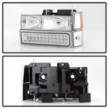 Load image into Gallery viewer, xTune 92-94 Blazer Full Size Corner/LED Bumper Headlights Chrome HD-JH-CCK88-LED-AM-C-SET