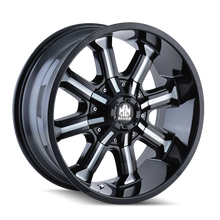 Load image into Gallery viewer, Mayhem 8102 Beast 17x9 / 6x135 BP / 18mm Offset / 106mm Hub Black w/ Milled Spokes Wheel