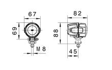 Load image into Gallery viewer, Hella Work Lamp Na 0Gr Md1242 Dt M50 1G0