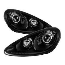 Load image into Gallery viewer, xTune Porsche Cayenne 11-14 4 LED Projector Headlights Black PRO-JH-PCAY11-AFS-BK