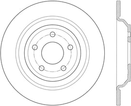 Stoptech 2016 Ford Focus RS Rear Premium High-Carbon CyroStop Rotor