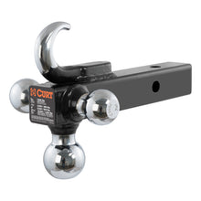 Load image into Gallery viewer, Curt Multi-Ball Mount w/Hook (2in Solid Shank 1-7/8in 2in &amp; 2-5/16in Chrome Balls)