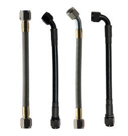Fragola -10AN PTFE Hose Assembly Straight x 90 84in