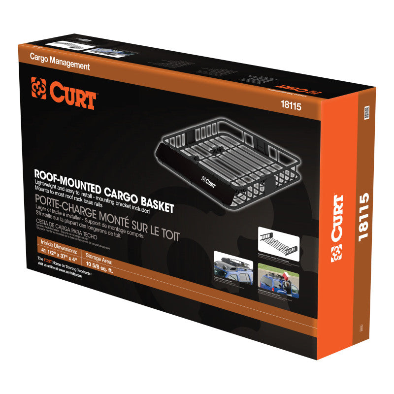 Curt 41-1/2in x 37in Roof Rack Cargo Carrier