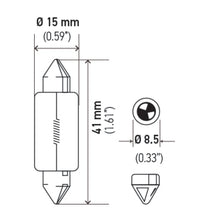 Load image into Gallery viewer, Hella Universal Clear T4.63 Incandescent 12V 15W Bulb (MOQ 10)