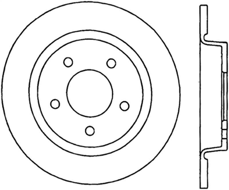 Stoptech 04-13 Mazda 3 Rear Premium Cryostop Brake Rotor