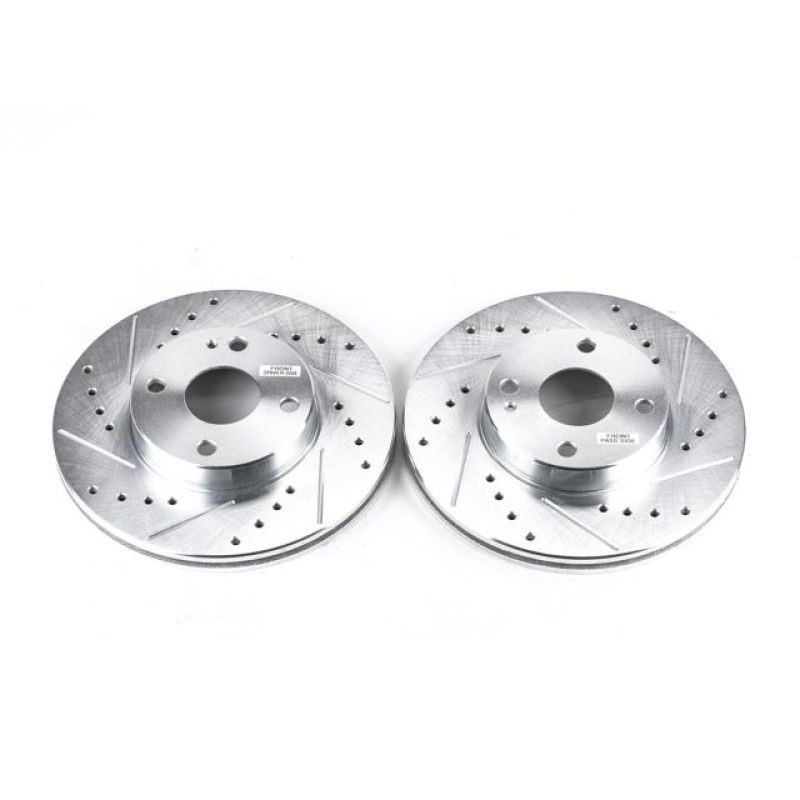 Power Stop 94-97 Mazda Miata Front Evolution Drilled & Slotted Rotors - Pair