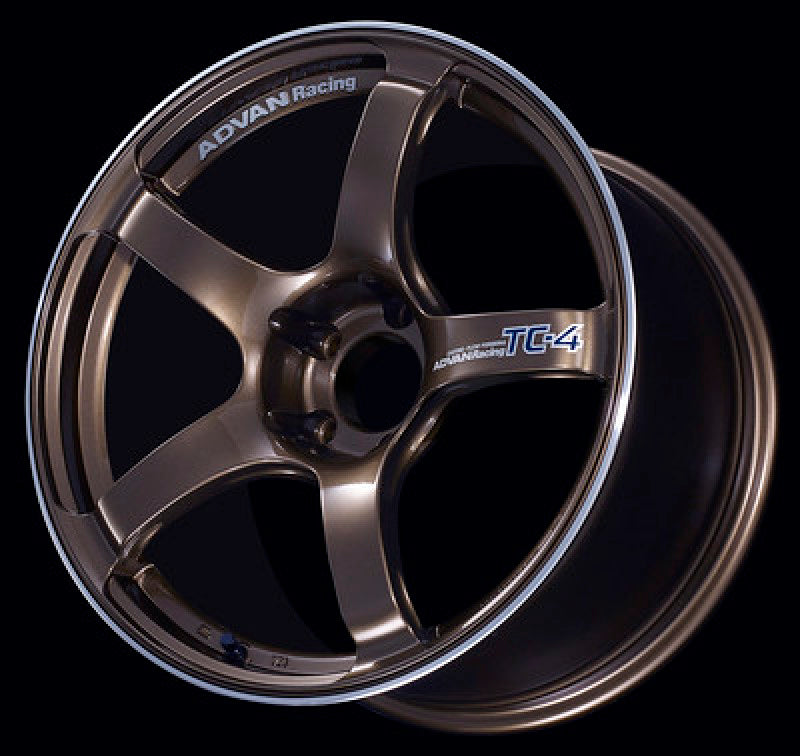 Advan TC4 15x5.0 +45 4-100 Umber Bronze Metallic & Ring Wheel