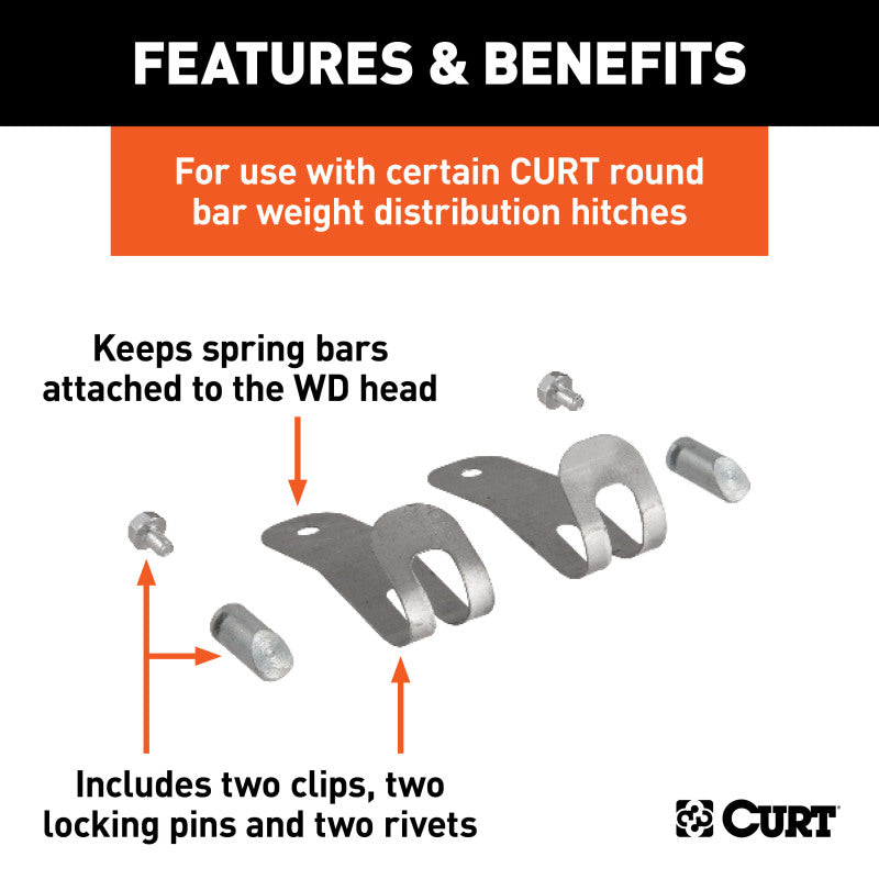 Curt Replacement Round Bar Weight Distribution Retainers