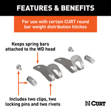 Load image into Gallery viewer, Curt Replacement Round Bar Weight Distribution Retainers