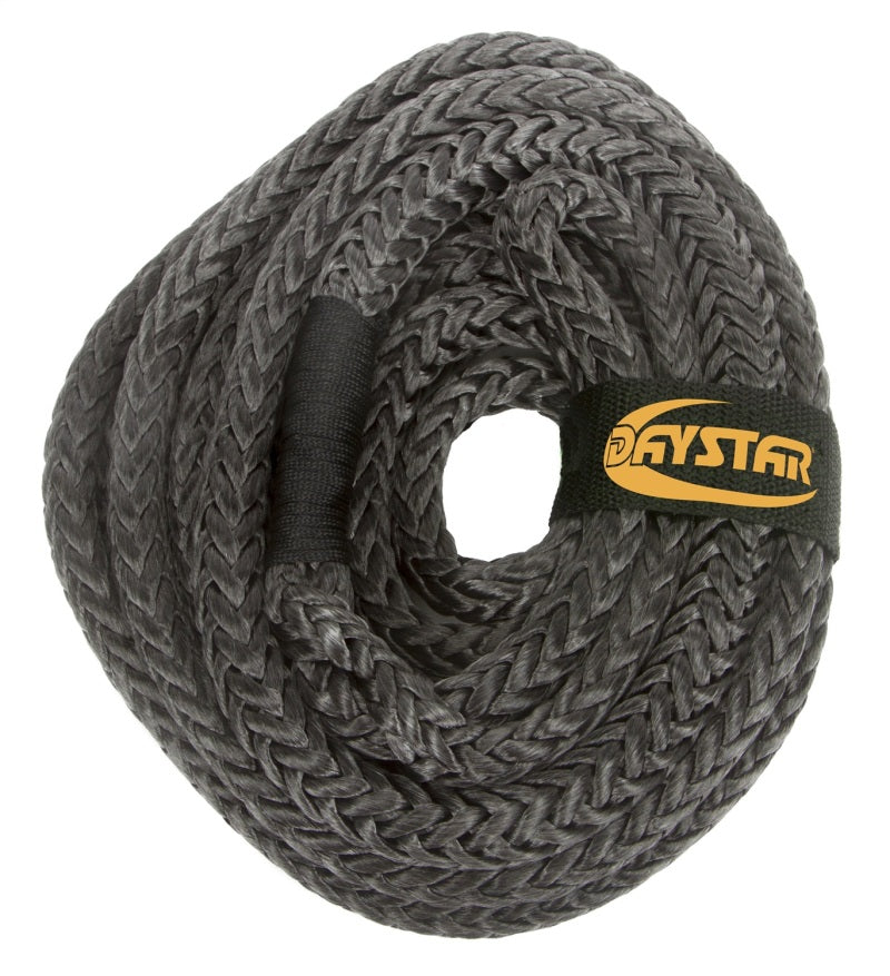 Daystar 25 Foot Recovery Rope W/Loop Ends and Nylon Recovery Bag 7/8 x 25 Foot Black Rope