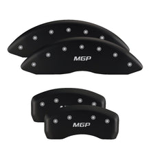 Load image into Gallery viewer, MGP Front set 2 Caliper Covers Engraved Front MGP Red finish silver ch