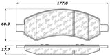 StopTech 07-17 Jeep Wrangler / 07-09 Dodge Durango Truck & SUV Brake Pads - Front