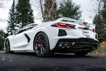 Load image into Gallery viewer, MBRP 20-21 Chevrolet Corvette C8 3in Cat Back Quad Split Rear Exit w/ Carbon Fiber Tips - T304
