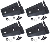 Kentrol 07-18 Jeep Wrangler JK Door Hinge Set 4 Pieces 2 Door - Textured Black