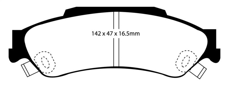 EBC 98-05 Chevrolet Blazer 4.3 2WD Greenstuff Rear Brake Pads