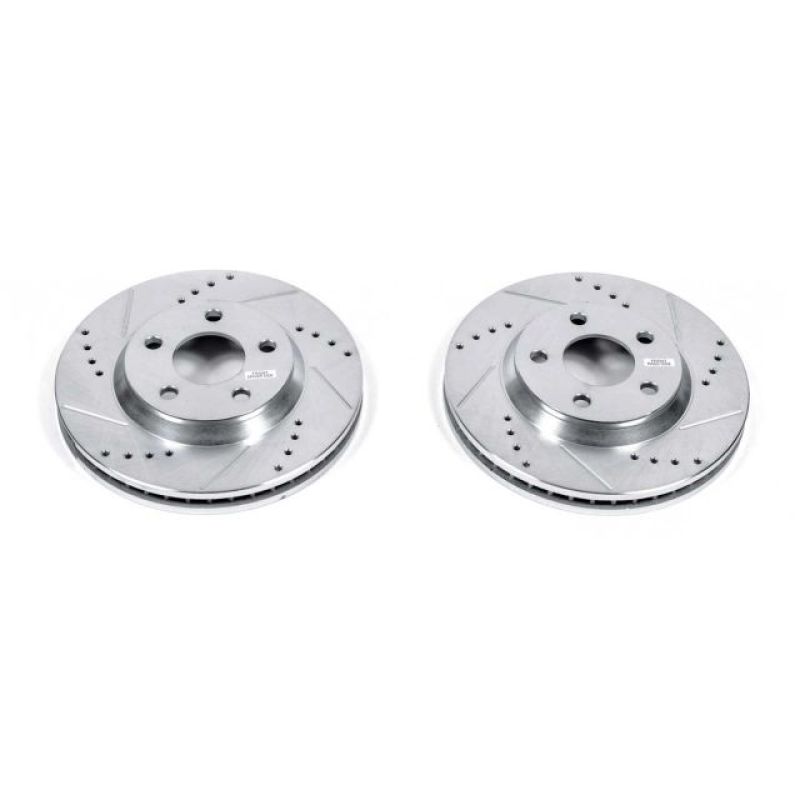 Power Stop 2005 Buick LeSabre Front Evolution Drilled & Slotted Rotors - Pair