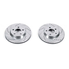 Power Stop 2005 Buick LeSabre Front Evolution Drilled & Slotted Rotors - Pair
