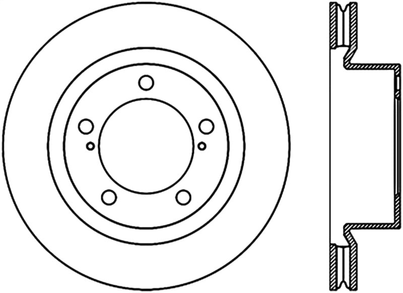 Stoptech 08-11/13-18 Toyota Land Cruiser Front Premium High Carbon Cryo Brake Rotor