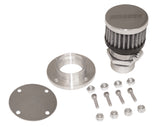 Moroso Non-Weld Valve Cover Breather Kit - Chrome Finish