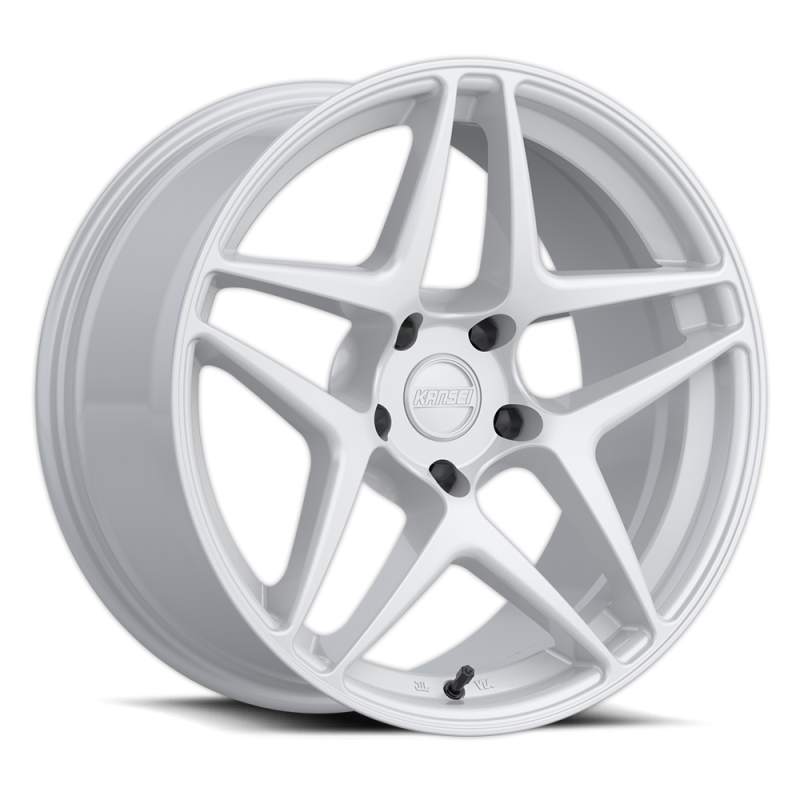 Kansei K15W Astro 18x9.5in / 5x100 BP / 35mm Offset / 73.1mm Bore - Gloss White Wheel