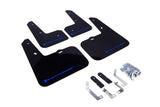 Rally Armor 12-18 Hyundai Veloster Black UR Mud Flap w/ Blue Logo